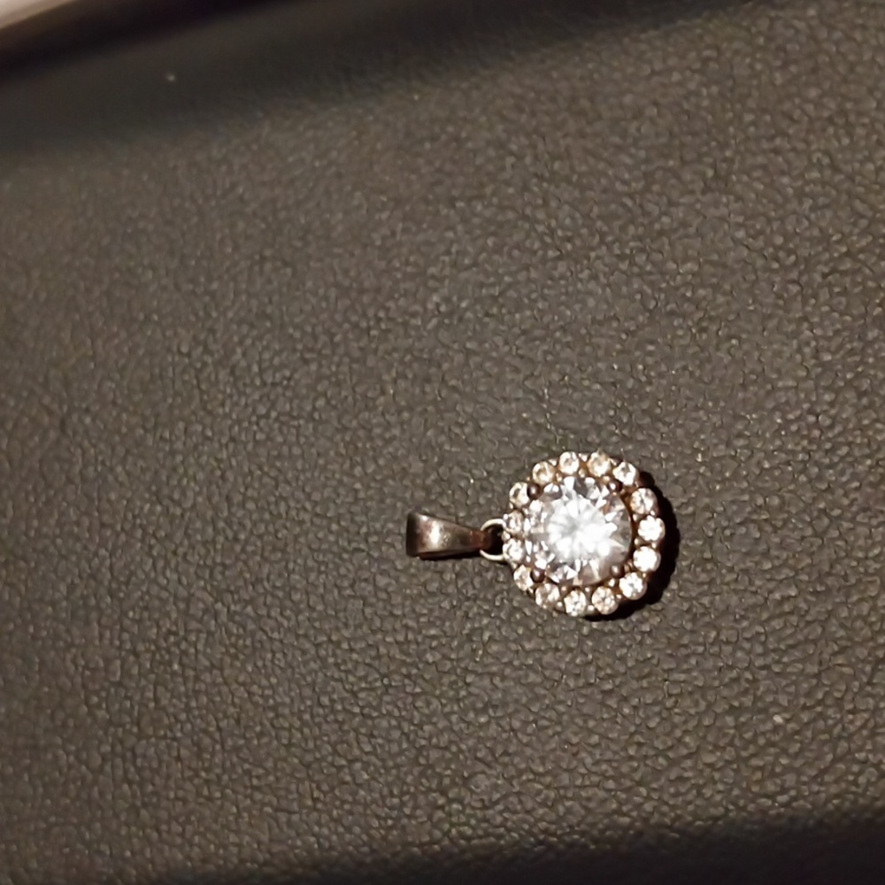 Sterling Silver Diamond Pendant